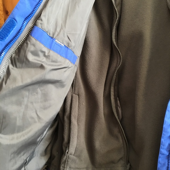 Lands End 3 in 1 Squall Jacket L Blue Gray - Picture 3 of 5